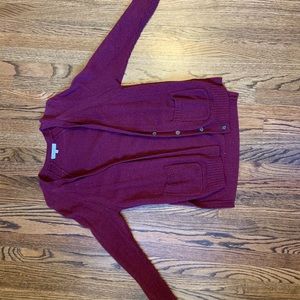 Madewell Deep Red Cardigan